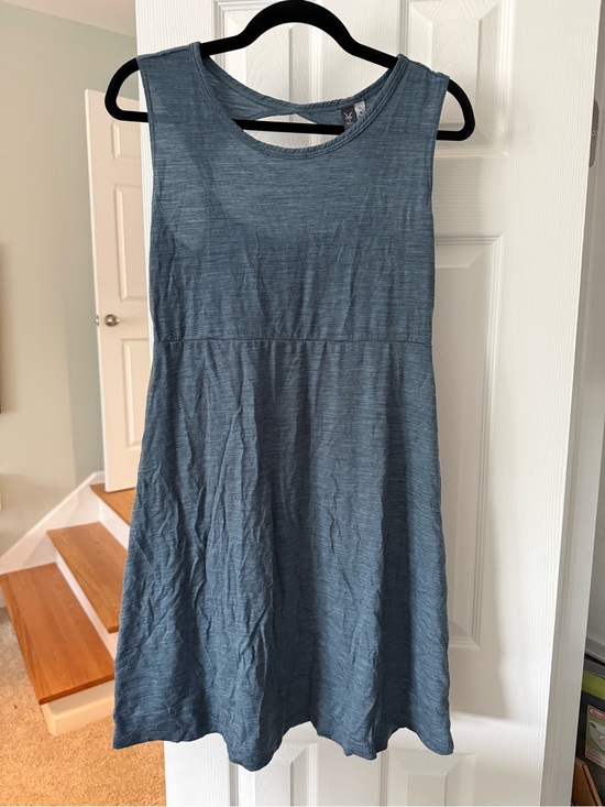 ibex Dresses & Skirts - ibex Slate Blue Sleeveless A-Line Mini Dress